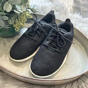 Allbirds Smallbirds BK Merino Wool Runner Shoes Black Blizzard Kids Size Y2